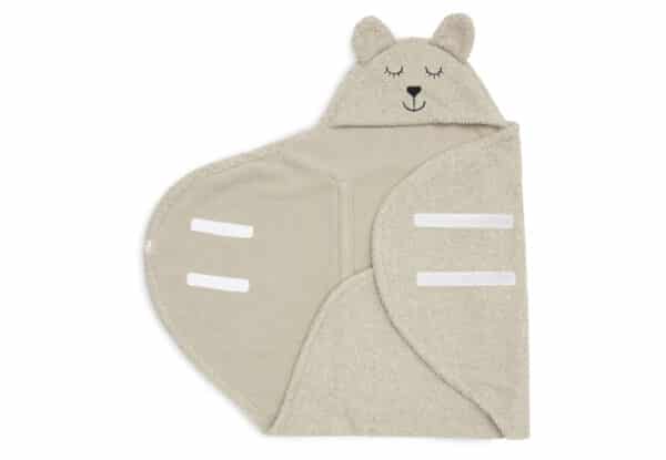 032-566-67061 Jollein Wikkeldeken Bear Boucle Olive Green 8717329376182 (1)