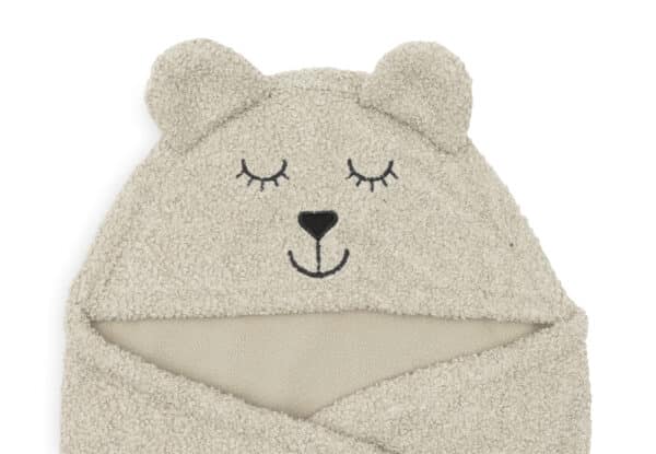 032-566-67061 Jollein Wikkeldeken Bear Boucle Olive Green 8717329376182 (6)