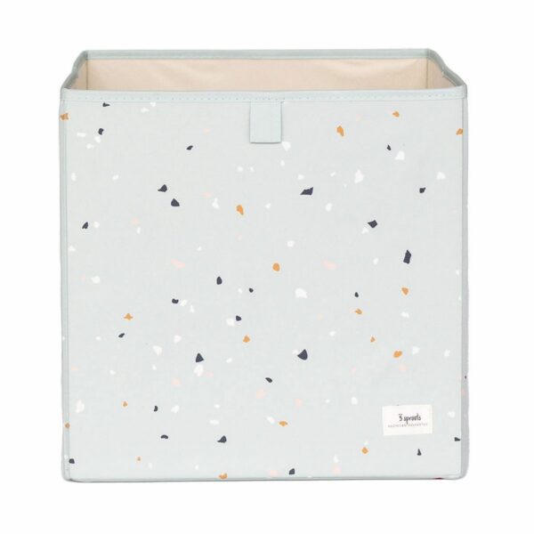107-002-030 - 3 Sprouts Opbergdoos Effen Terrazzo Mint Groen 0812895002362 (1)