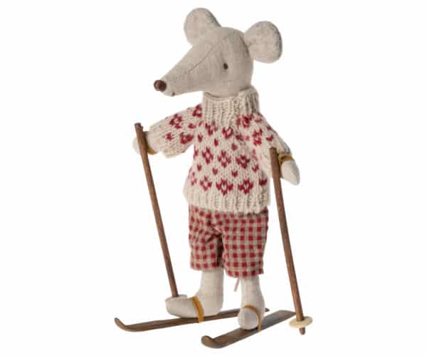 11-3006-00 Maileg Ski's en Skistokken Mum en Dad Mouse 5707304132011 (2)