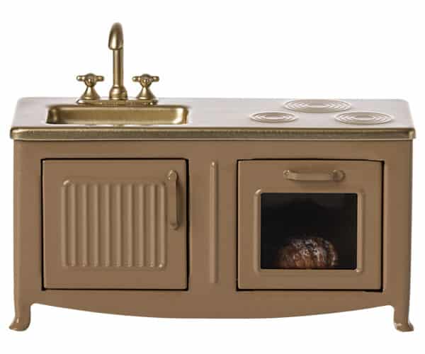 11-3114-00 Maileg Poppenhuis Keuken Kitchen Mouse Light Brown 5707304130482 (1)