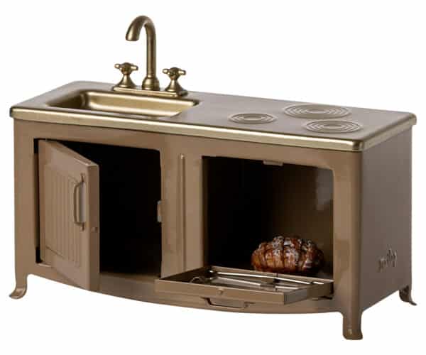 11-3114-00 Maileg Poppenhuis Keuken Kitchen Mouse Light Brown 5707304130482 (3)