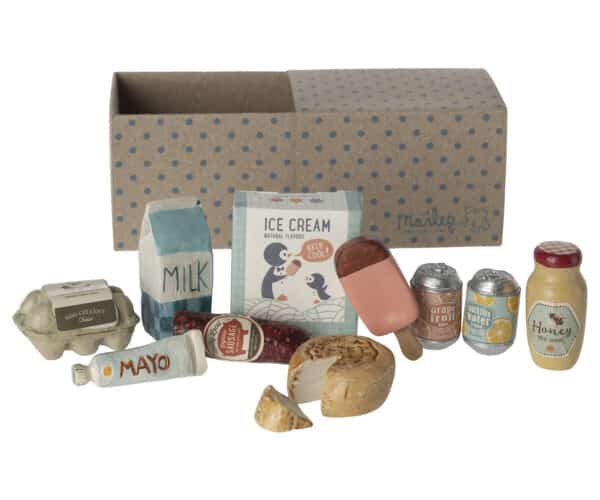 11-4300-00 Maileg Poppenhuis Boodschappen Miniature Grocery Box 5707304133209 (2)