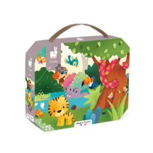 112543 Janod Puzzel Koffer - Wilde Dieren 3700217325435 (1)