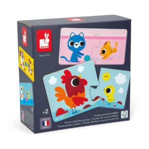 112637 Janod Puzzelspel Ouders en Babydieren 3700217326371 (1)