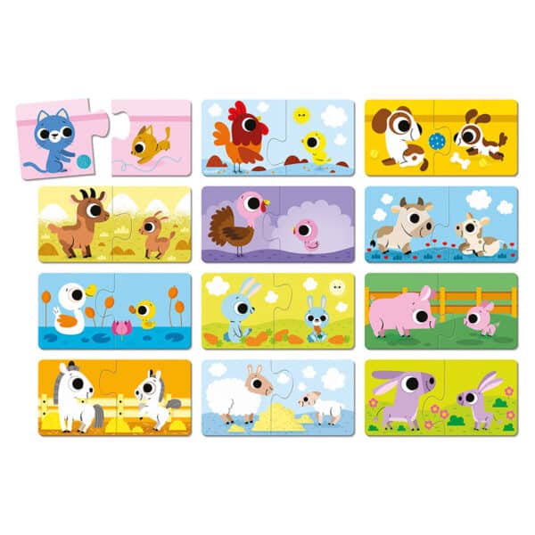 112637 Janod Puzzelspel Ouders en Babydieren 3700217326371 (3)