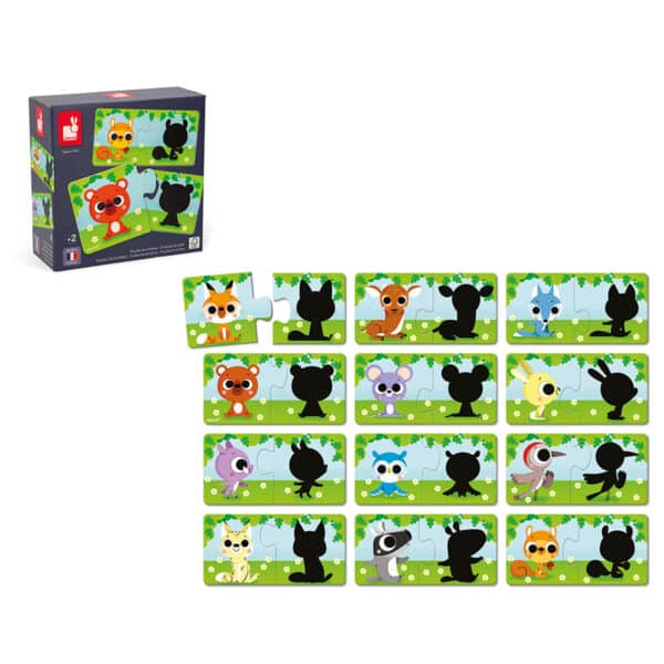112701 Janod Puzzelspel Dieren en hun Schaduw 3700217327019 (2)