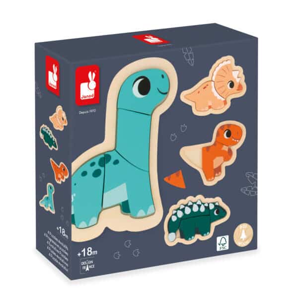 115824 Janod Dino Puzzelset Dino's +18m 3700217358242 - (1)