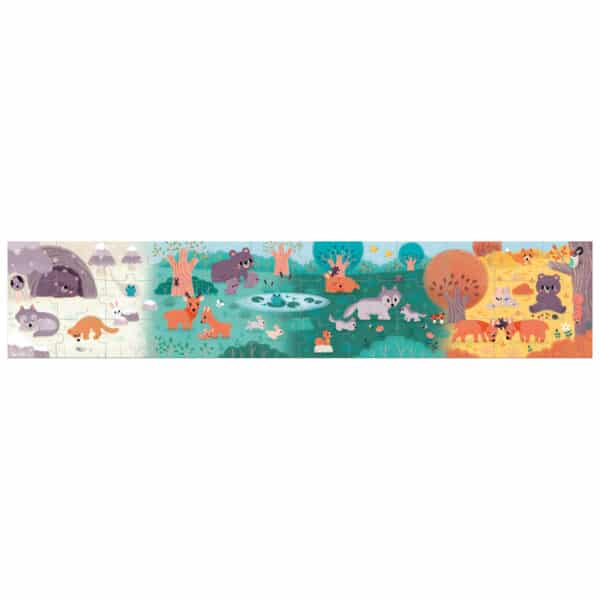 118645 Janod WWF Puzzel Panorama De Seizoenen +4jr 3700217386450 (2)