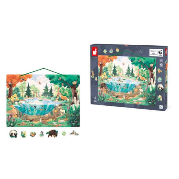 118647 Janod WWF Magneetbord Flora en Fauna +5jr 3700217386474 - (3)