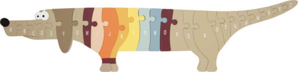 12413 Small Foot Alfabet Puzzel Teckel Hond 4020972124135 (2)