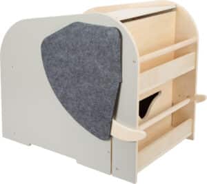 12423 Small Foot Wildlife Speelgoedkist met Stoel en Wielen Olifant 4020972124234 (1)