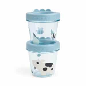 Done by Deer Bewaarbakjes Tiny Farm Blue (2 stuks) 5712643055587
