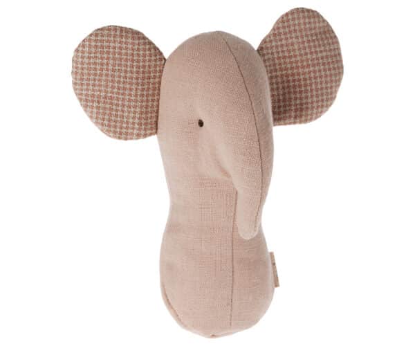 16-4703-00 Maileg Lullaby Friends Rammelaar Olifant Rose 5707304132523 (1)