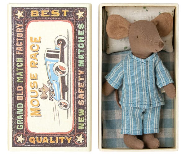 17-3201-01 Maileg Big Brother Mouse in Matchbox - Pyjama 5707304126133 - (1)