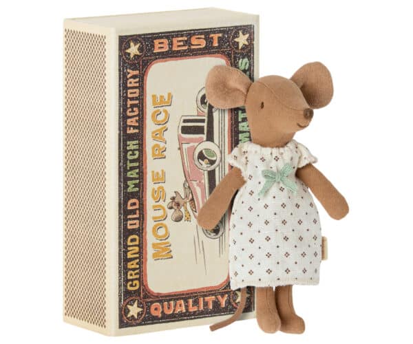 17-3202-01 Maileg Big Sister Mouse in Matchbox - Nachtjapon 5707304126140 - (3)