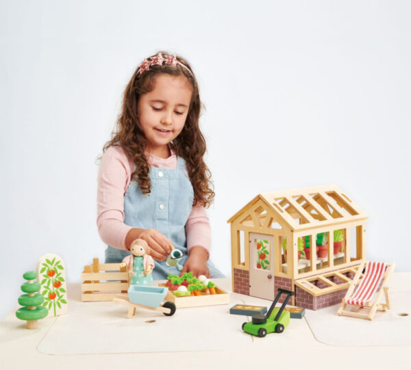 Tender Leaf Tuinkas met Moestuin - Greenhouse and Garden Set +3j