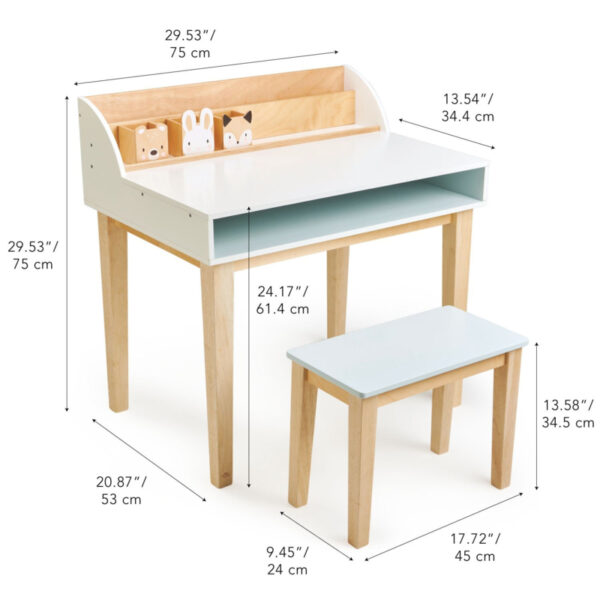 Tender Leaf Bureau en Stoel - Desk and Chair +3j