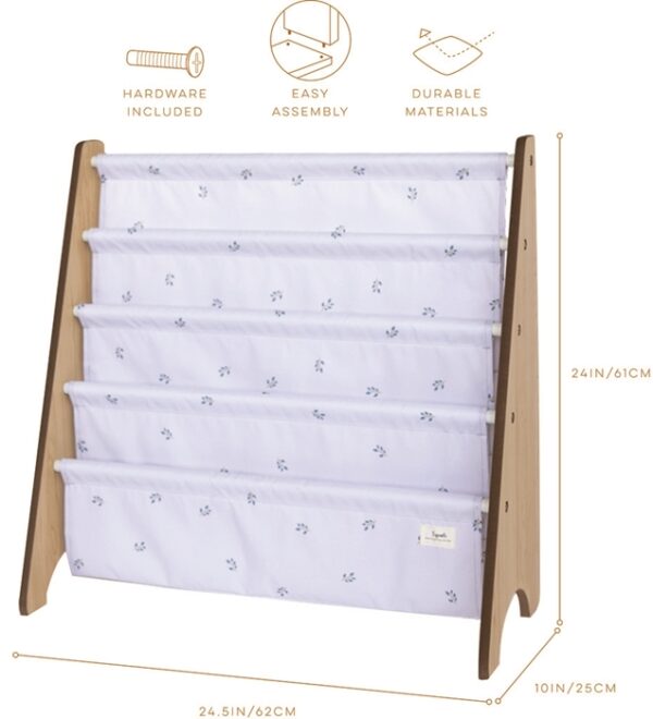 3 Sprouts Boekenrek Blueberry Mist Grijs 812895003079 (1)