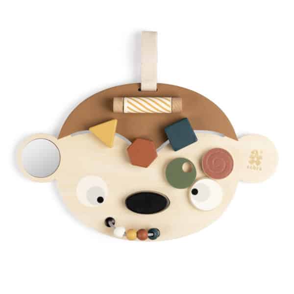 301730041 Sebra Houten Activity Bord Aap - Maci the Monkey 5704680064325
