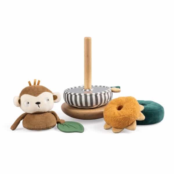 Sebra Tuimelaar en Stapelringen Aap - Maci the Monkey +10m 5704680064295