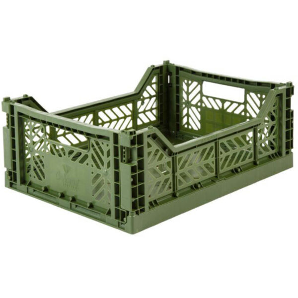 AyKasa Folding Crate Midi Box - Khaki