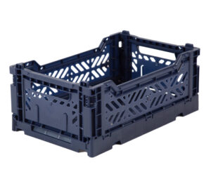 AyKasa Folding Crate Mini Box - Navy