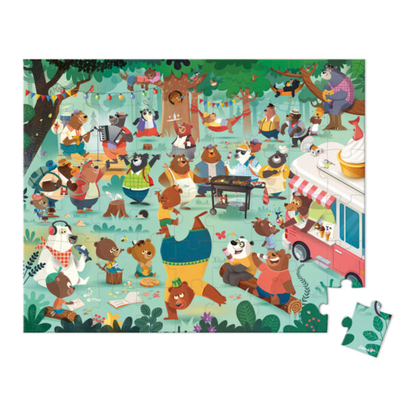 Janod Puzzel Koffer - De Berenfamilie (vanaf 5 jaar)