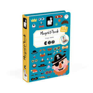 Janod Magneetboek - Gekke Gezichten Jongens +3jr