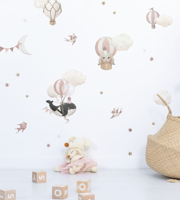 Lilipinso Selene Muurstickers XL - Animals Fantasy Pink