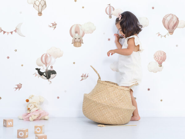 Lilipinso Selene Muurstickers A3 - Feathers Pink
