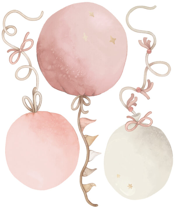 Lilipinso Selene Muurstickers XL - Large Balloons Pink