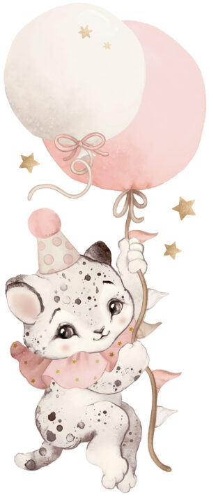 Lilipinso Selene Muurstickers XL - Pierrot Cheetah