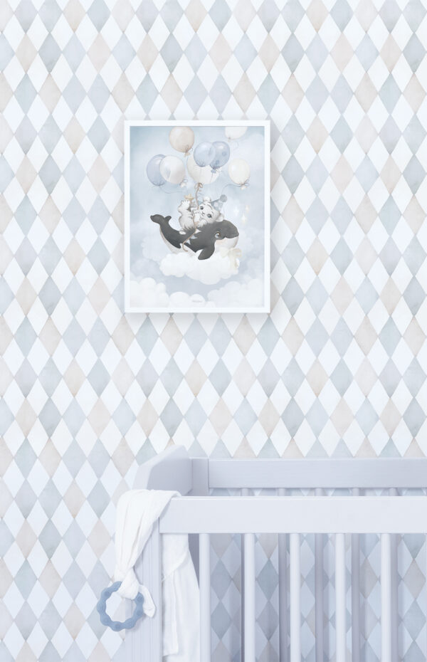 Lilipinso Selene Behangstaal - Harlequin Blue