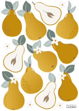 3700412484999 Lilipinso Louise Muurstickers A3 - Peren - (1)