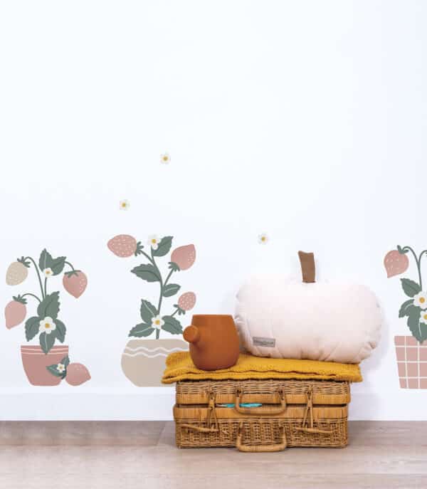 3700412485064 Lilipinso Louise Muurstickers XL - Aardbeien Planten - 2