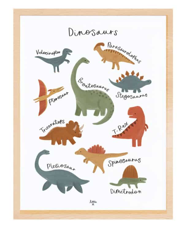 Lilipinso Sunny Poster - Dinosaurus Mix