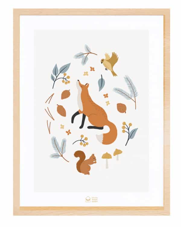3700412485699 Lilipinso Joro Poster - Fox of the Woods P0323 - (3)