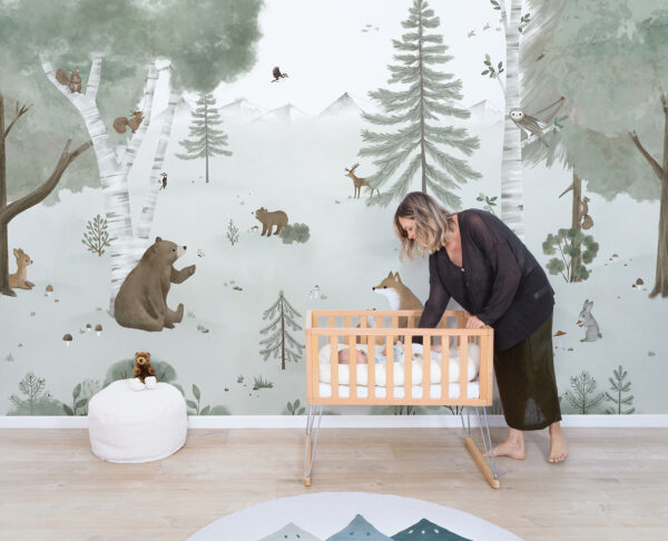 Lilipinso Kharu Muurstickers Medium - Mountain Animals Mix