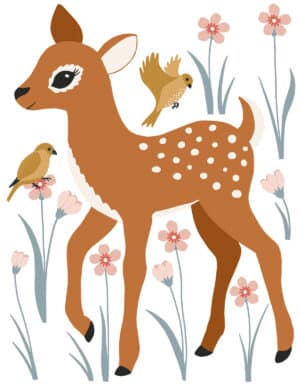 3700412485729 Lilipinso Joro Muurstickers XL - Pretty Fawn S1479 (3)