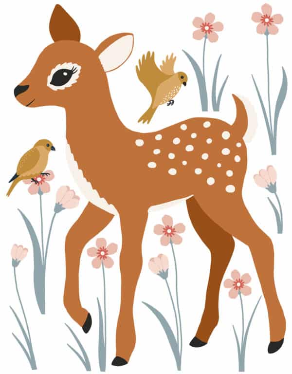 3700412485729 Lilipinso Joro Muurstickers XL - Pretty Fawn S1479 (3)