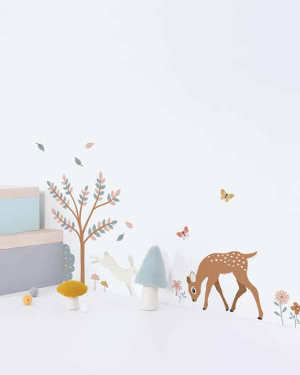 3700412485743 Lilipinso Joro Muurstickers A3 - Woodland Animals and Deer S1477 - (3)