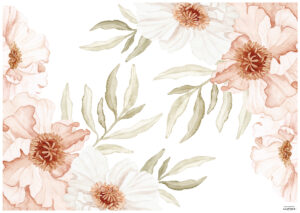 Lilipinso Islandic Poppies Muurstickers XL - Big Poppy Blossoms