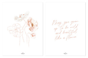 Lilipinso Islandic Poppies Posters - Poppies & Poesie (set van 2)
