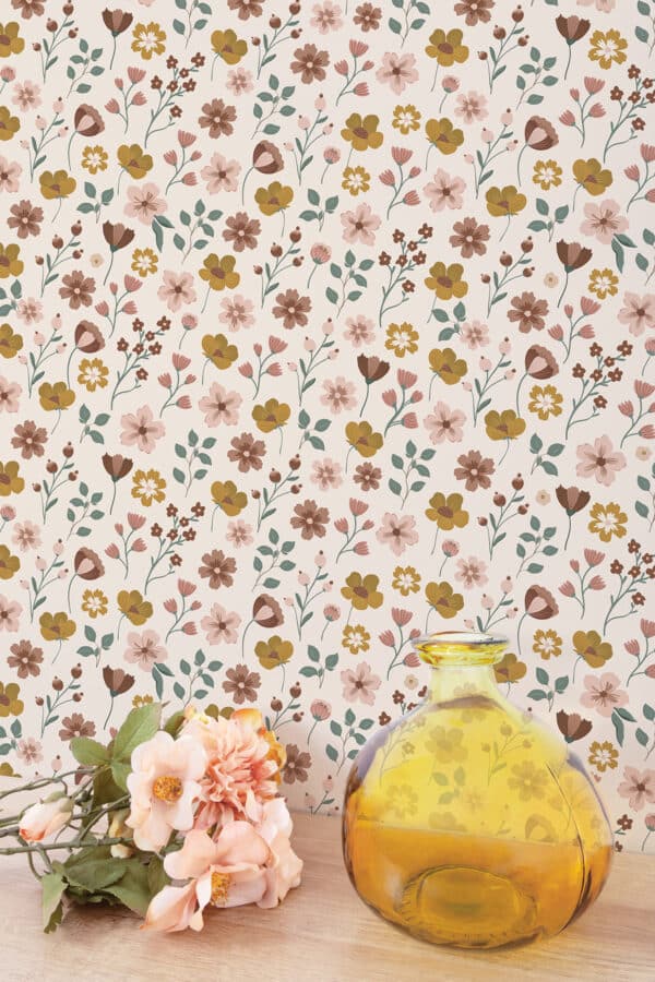 3700412486139 Lilipinso Capucine Behang - Tiny Flowers - (2)