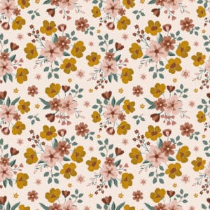 3700412486177 Lilipinso Capucine Behang - Fall Bouquets Light - 1