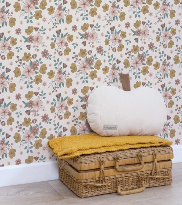 3700412486177 Lilipinso Capucine Behang - Fall Bouquets Light - 2