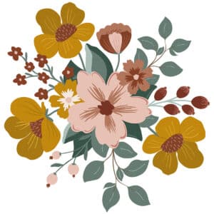 3700412486252 Lilipinso Capucine Muurstickers XL - Large Bouquet