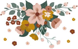 3700412486269 Lilipinso Capucine Muurstickers XL - Floral Bouquet