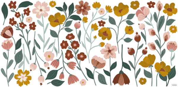 3700412486290 Lilipinso Capucine Muurstickers XL - Large Pretty Flowers